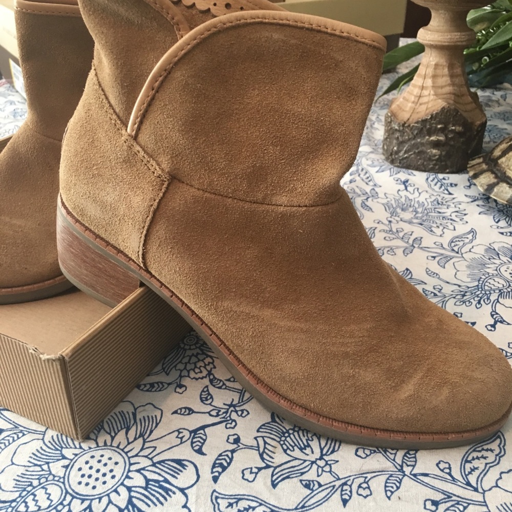 Suede booties